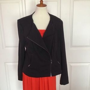 Catherine Malandrino Zipper Ponte Moto Jacket